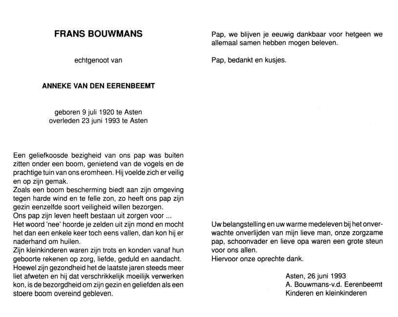 Franciscus "Frans" Bouwmans